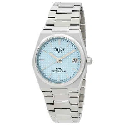 Pre-owned Tissot Prx Ice Blue Men's Watch - T137.207.11.351.00
