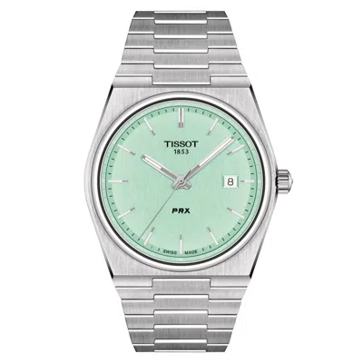 Pre-owned Tissot Prx Light Green Dial Men's Watch T137.410.11.091.01