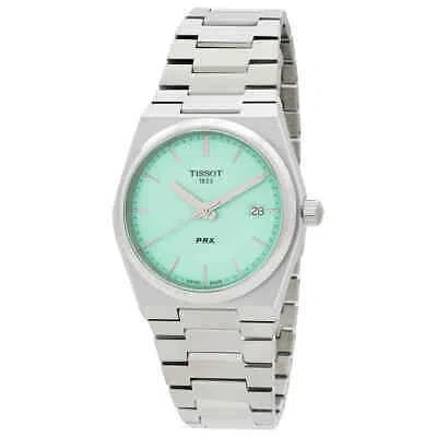 Pre-owned Tissot Prx Light Green Men's Watch - T137.210.11.091.00