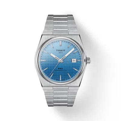Pre-owned Tissot Prx Powermatic 80 40mm Gradient Men's Watch T137.407.11.351.01