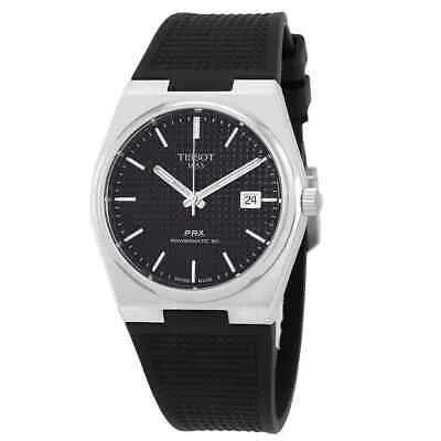 Pre-owned Tissot Prx Powermatic 80 Automatic Black Dial Men's Watch T137.407.17.051.00