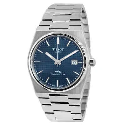 Pre-owned Tissot Prx Powermatic 80 Automatic Blue Dial Men's Watch T137.407.11.041.00