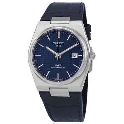Pre-owned Tissot Prx Powermatic 80 Automatic Blue Dial Men's Watch T1374071604100