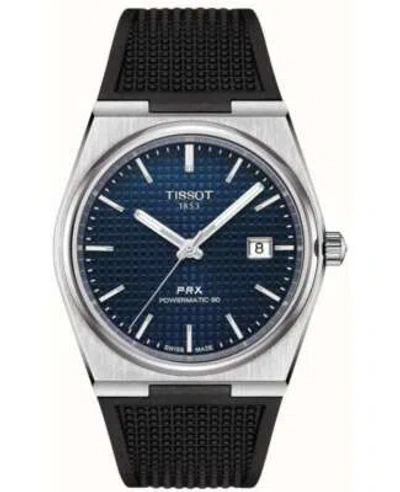 Pre-owned Tissot Prx Powermatic 80 Automatic Blue Men's Watch T137.407.17.041.00