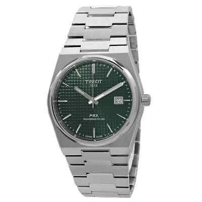 Pre-owned Tissot Prx Powermatic 80 Automatic Green Dial Men's Watch T137.407.11.091.00