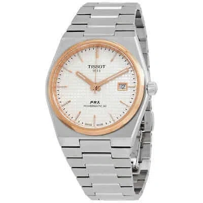 Pre-owned Tissot Prx Powermatic 80 Automatic Men's Watch T137.407.21.031.00