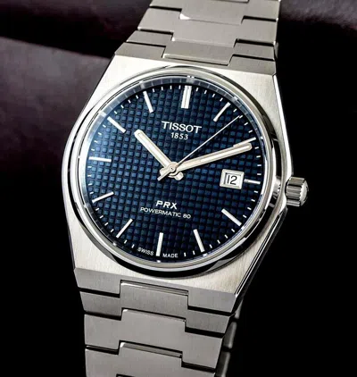 Pre-owned Tissot Prx Powermatic 80 Automatic Men's Wristwatch T137.407.11.041.00