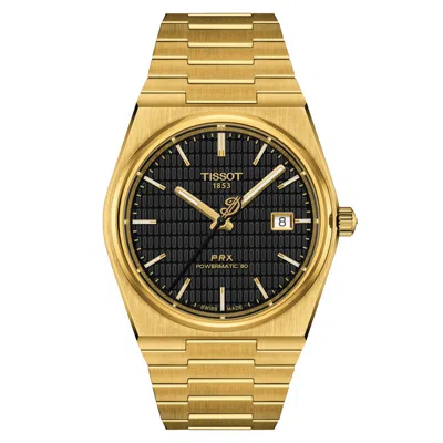 Pre-owned Tissot Prx Powermatic 80 Damian Lillard 40mm Gold Tone Watch T1374073305100