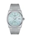 Tissot T1374071135100 Prx Powermatic 80 Stainless-steel Automatic Watch In Blue/silver