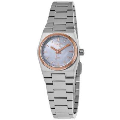 Tissot Prx Quartz 25mm Mother Of Pearl Dial Two Tone Steel Women's Watch T137.010.21.111.00 In Multi