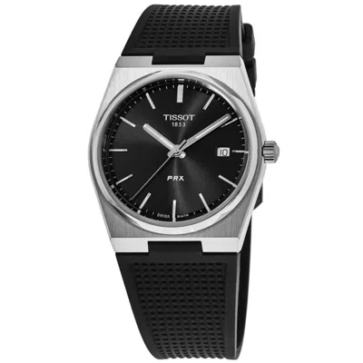 Tissot Prx Quartz Black Dial Rubber Strap Men's Watch T137.410.17.051.00