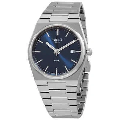 Pre-owned Tissot Prx Quartz Blue Dial Men's Watch T137.410.11.041.00