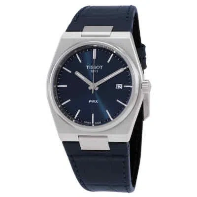 Pre-owned Tissot Prx Quartz Blue Dial Men's Watch T137.410.16.041.00