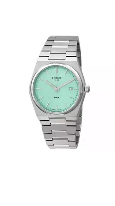 Pre-owned Tissot Prx Quartz Light Green Dial Men's Watch T137.410.11.091.01