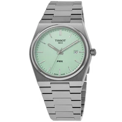 Tissot Prx Quartz Light Green Dial Steel Men's Watch T137.410.11.091.01
