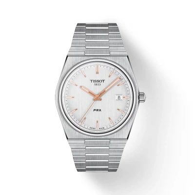 Pre-owned Tissot Prx Quartz Silver Dial Men's Watch T137.410.11.031.00