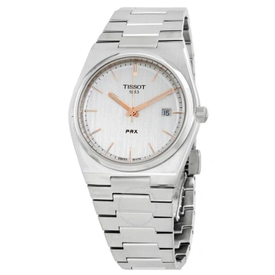 Tissot Prx Quartz Silver Dial Men's Watch T137.410.11.031.00 In Gold Tone / Rose / Rose Gold Tone / Silver