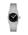 Tissot Women's Swiss Prx Diamond (1/20 Ct. T.w.) Stainless Steel Bracelet Watch 25mm In Black/silver