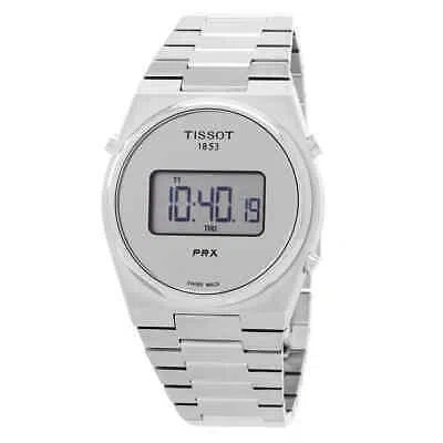 Pre-owned Tissot Prx Silver Unisex Adults Watch - T137.463.11.030.00