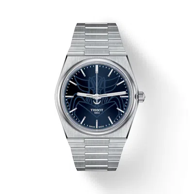 Pre-owned Tissot Prx Ufo Robot Grendizer 40mm Blue Dial Watch T1374071104102