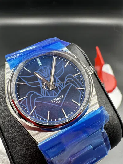 Pre-owned Tissot Prx Uforobot Grendizer "goldorak" Blue Dial - T137.407.11.041.02
