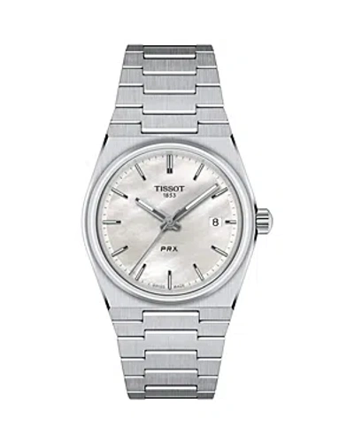 Tissot Prx Watch, 35mm In White/silver