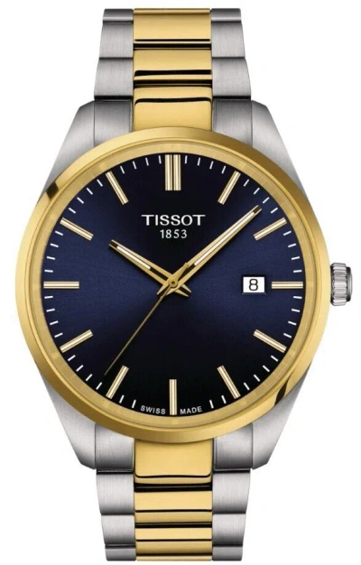 Pre-owned Tissot Quartz Pr 100 T Classic Blue Dial Round Men's Watch T1504102204100