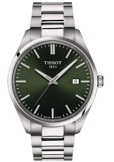 Pre-owned Tissot Quartz Pr 100 T Classic Green Dial Round Men's Watch T1504101109100