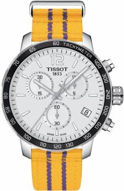 Pre-owned Tissot Quickster Lakers Nba Special Edition Men's 42mm Watch T0954171703705