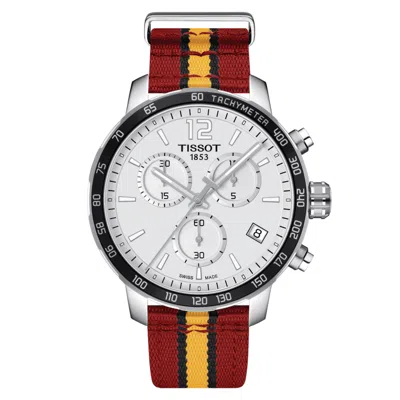 Pre-owned Tissot Quickster Miami Heat Nba Special Edition Men's Watch T0954171703708