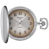 Tissot Savonnette Quartz Graded Brown Dial Steel Men's Pocket Watch T862.410.19.292.00