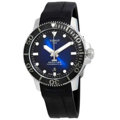 Pre-owned Tissot Seastar 1000 Automatic Blue Dial Men's Watch T1204071704100