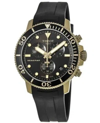 Pre-owned Tissot Seastar 1000 Chronograph Black Dial Men's Watch T120.417.37.051.01