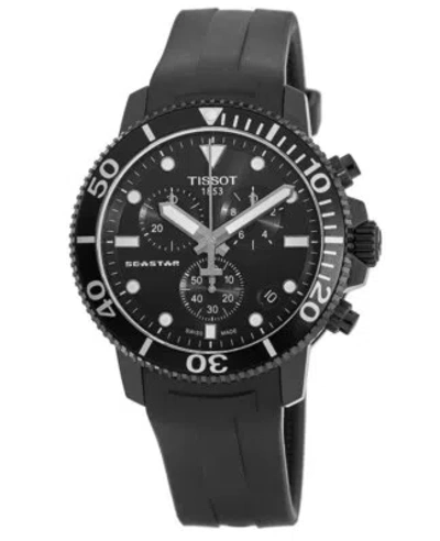 Pre-owned Tissot Seastar 1000 Chronograph Black Dial Men's Watch T120.417.37.051.02