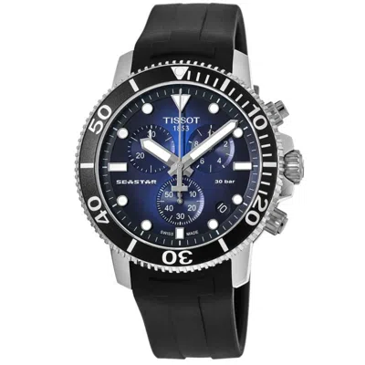 Tissot Seastar 1000 Chronograph Blue Dial Rubber Strap Men's Watch T120.417.17.041.00