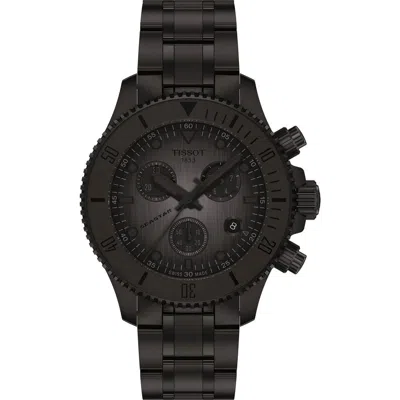 Tissot Seastar 1000 Chronograph Matte Black Bracelet Watch, 38mm