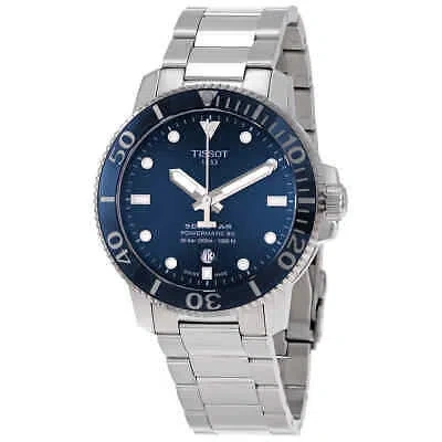Pre-owned Tissot Seastar 1000 Powermatic 80 Automatic Blue Dial Men's Watch
