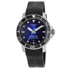 Tissot Seastar 1000 Powermatic 80 Blue Dial Rubber Strap Men's Watch T120.407.17.041.00 In Black