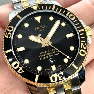 Pre-owned Tissot Seastar 1000 Powermatic 80 T120.407.22.051.00 Automatic Men's Wristwatch