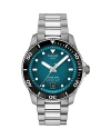Tissot Men's Swiss Automatic Seastar 1000 Powermatic 80 Stainless Steel Bracelet Watch 40mm In Blue/silver