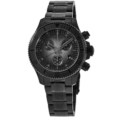 Tissot Seastar 1000 Quartz Chronograph Grey Dial Stainless Steel Men's Watch T120.217.33.061.00 In Gray