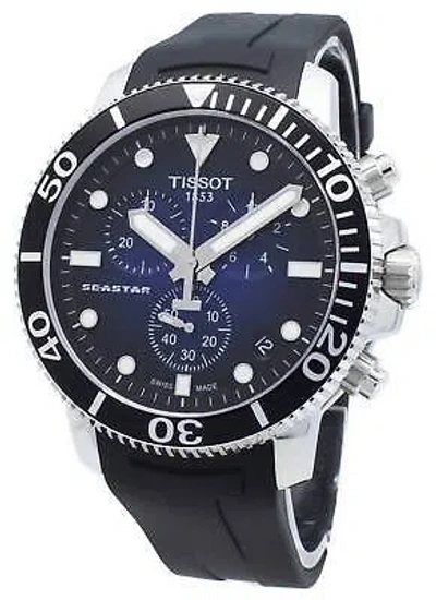 Pre-owned Tissot Seastar 1000 Quartz Chronograph T120.417.17.041.00 300m Men's Watch
