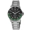 Tissot Seastar 1000 Quartz Gmt Black Dial Steel Men's Watch In Black