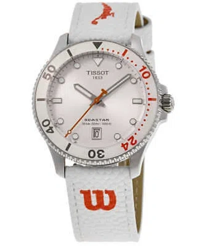 Pre-owned Tissot Seastar 1000 Quartz Wilson Wnba Unisex Watch T120.410.17.011.00