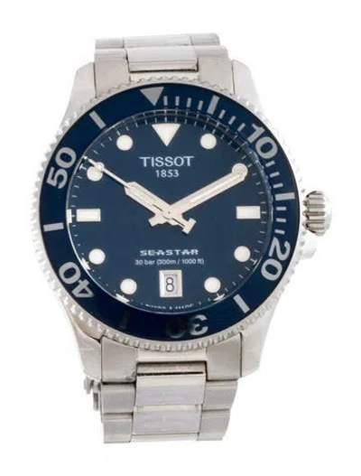 Pre-owned Tissot Seastar 1000 Watch, 36mm In Multicolor