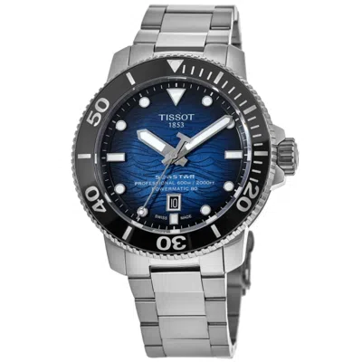 Tissot Seastar 2000 Graded Blue-black Dial Steel Band Men's Watch T120.607.11.041.01