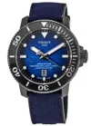 Tissot Seastar 2000 Professional Automatic Blue Dial Rubber Strap Men's Watch T120.607.37.041.00 In Blue