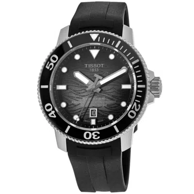 Tissot Seastar 2000 Professional Graded Dial Rubber Strap Men's Watch T120.607.17.441.00 In Black
