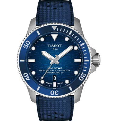 Tissot Seastar 2000 Professional Powermatic 80 Watch, 44mm In Blue