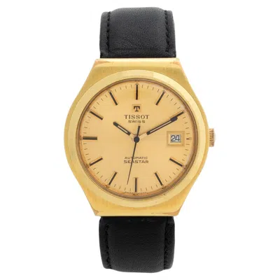 Pre-owned Tissot Seastar Automatic, 36mm Gold Plated Stainless Steel Case, Year C 1976 In Multi